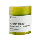 Sapone naturale con glicerina del giardino estivo, 130 g, Sabio