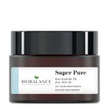 Crema-gel Purificante Super Pure con Niacinamide 5% + Zinco PCA 1%, per pelli grasse, acneiche o miste, Bio Balance, 50 ml
