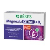 Magnesio Citrato + B6, 30 compresse rivestite con film, Beres Pharmaceuticals