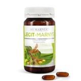 Lecitina di soia 1200 mg, 60 capsule, Marnys