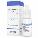 Siero di efedrina, gocce nasali 0,5%, 10 ml, Tis Farmaceutic