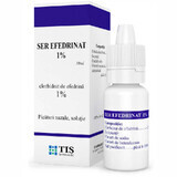 Siero di efedrina, gocce nasali 1%, 10mg/ml, 10 ml, Tis Farmaceutic 