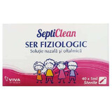 Siero fisiologico SeptiClean, 40 x 5 ml, Viva Pharma