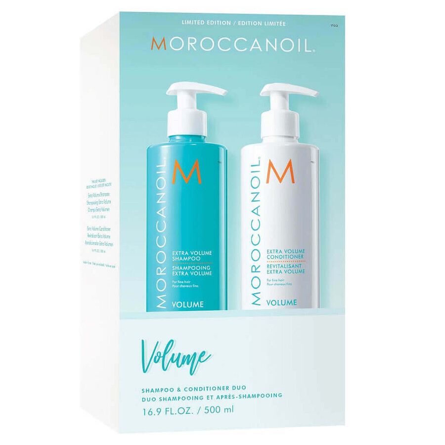 Set Shampoo per volume, 500 ml + Balsamo per volume, 500 ml, Moroccanoil