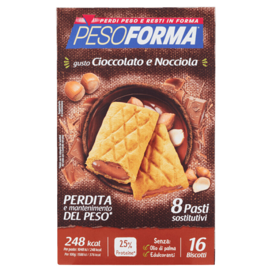 Biscotto Cioccolato E Nocciola Pesoforma® 16x33g