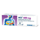 ACC, 600 mg, 20 compresse effervescenti, Sandoz