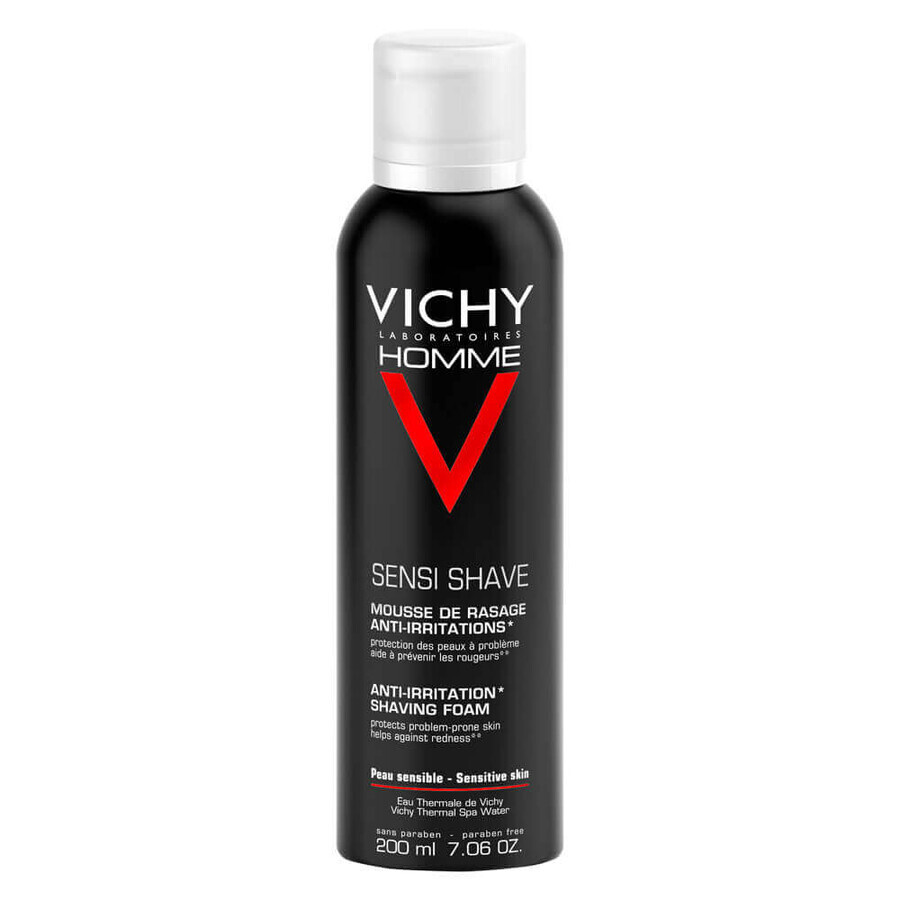 Vichy Homme - Mousse Lenitiva Sensi Shave Schiuma Da Barba, 200ml