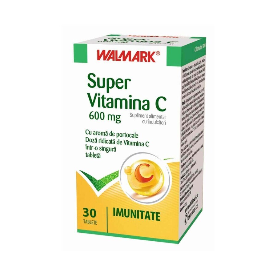 Super vitamina C 600 mg, 30 compresse, Walmark