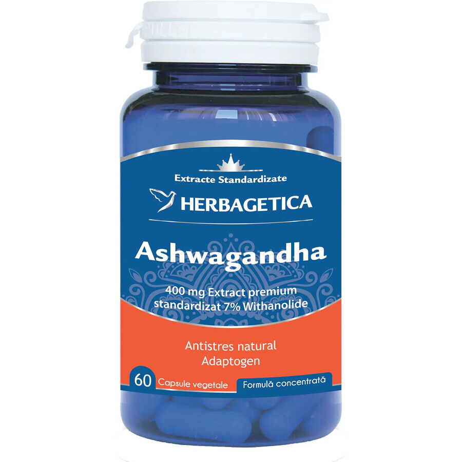 Ashwagandha, 60 capsule, Herbagetica recensioni