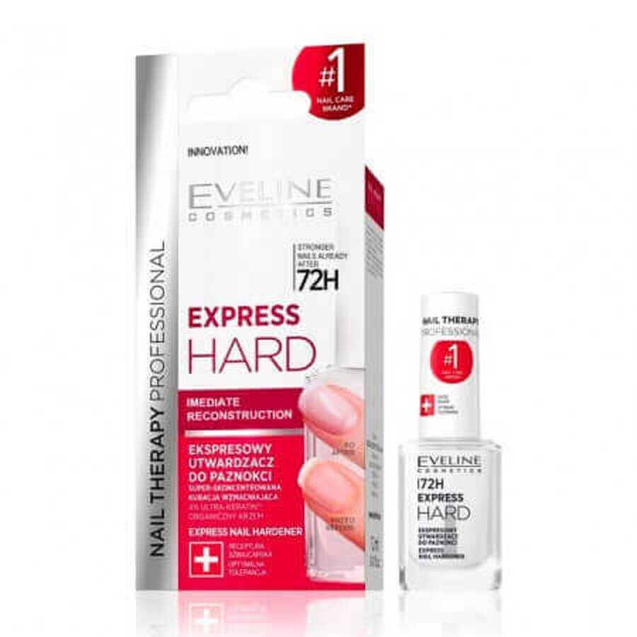 Trattamento rinforzante per unghie Express Hard Nail Therapy Professional, 12 ml, Eveline Cosmetics