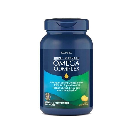 Olio di pesce Omega Complex Triple Strength (764721), 90 capsule, GNC
