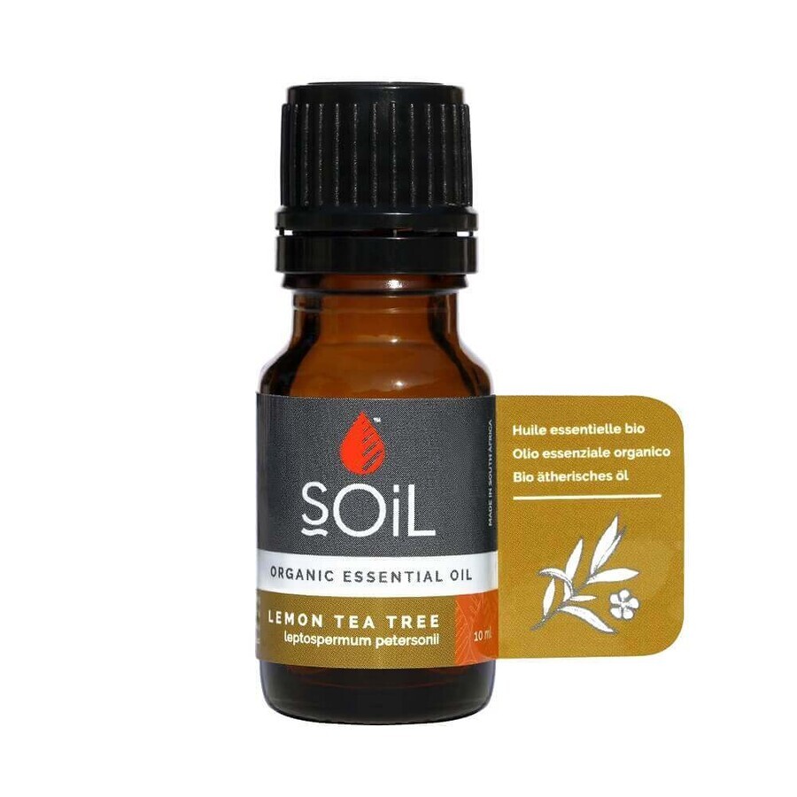 Puro olio essenziale di tea tree al limone biologico al 100%, 10 ml, SOiL