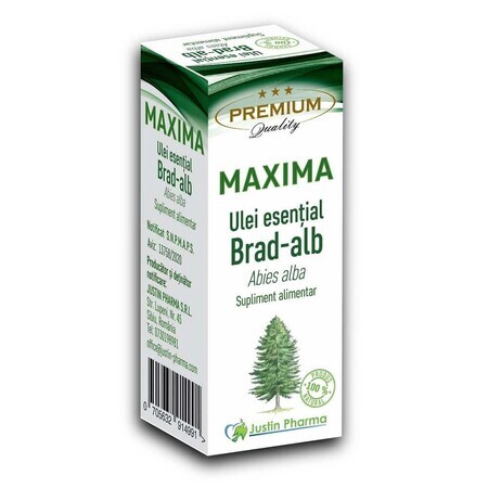Olio essenziale di abete bianco Maxima, 10 ml, Justin Pharma