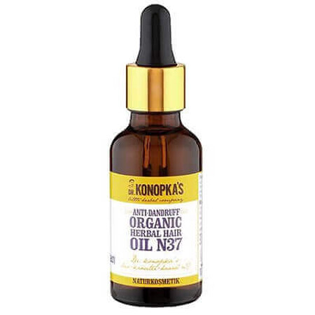 Olio biologico per capelli antiforfora n. 37, 30 ml, Dr. Konopkas