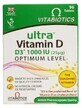 Ultra Vitamin D3 1000UI Livello ottimale, 96 compresse, Vitabiotics
