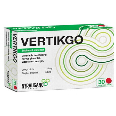Vertikgo, 30 compresse, Nyrvusano Pharmaceuticals
