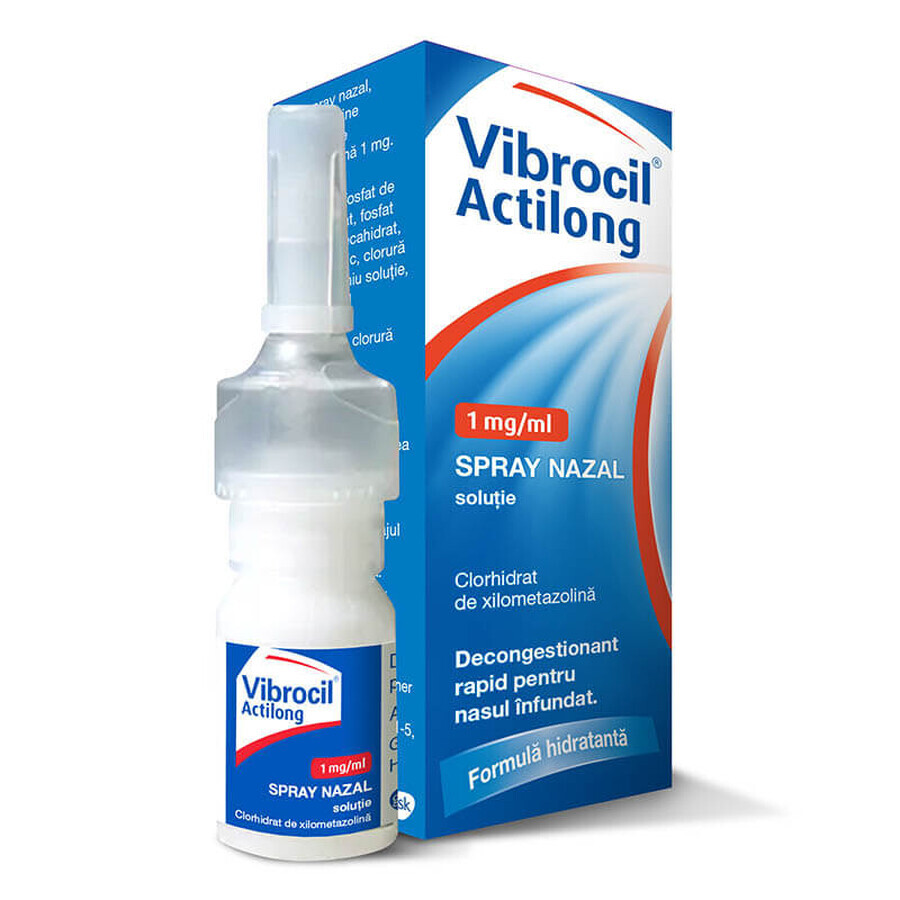 Vibrocil Actilong spray nasale, soluzione, 1mg/ml, 10 ml, Gsk