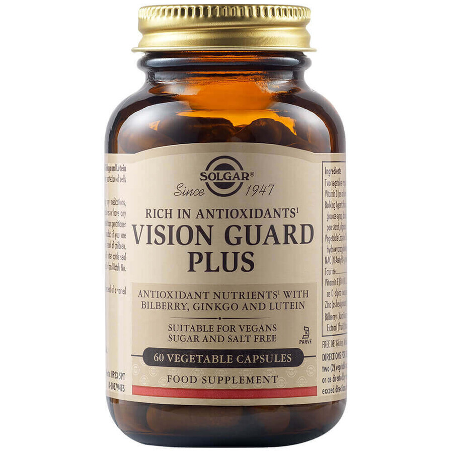 Vision Guard Plus Capsule Vegetali, 60 capsule, Solgar