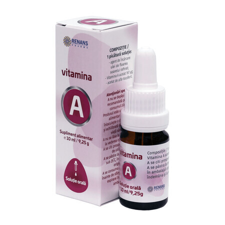 Vitamina A, soluzione orale, 10 ml, Renans