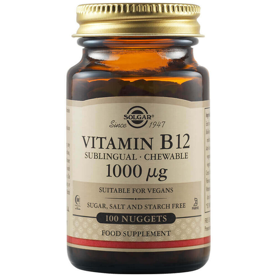 Vitamina B12 1000 mcg, 100 compresse, Solgar recensioni