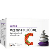 Vitamina C 1000 mg estratto naturale di rosa canina, 60 bustine, Alevia