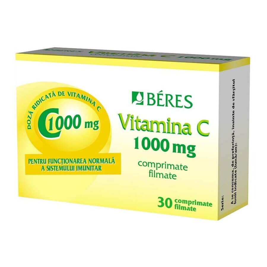 Vitamina C 1000mg, 30 compresse, Beres Pharmaceuticals