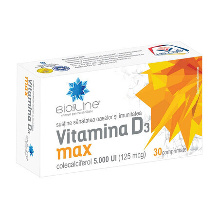 Vitamina D3 Max, 30 compresse, Helcor
