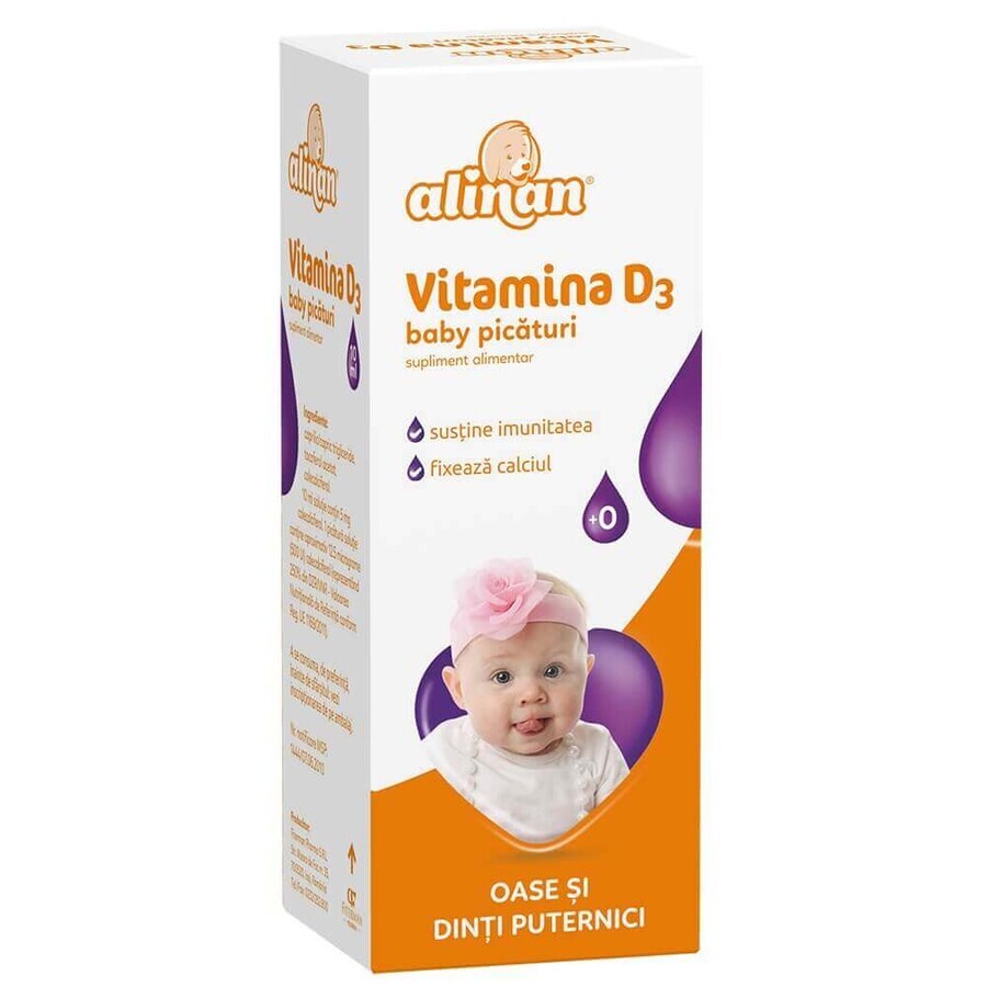 Vitamina D3 gocce Alinan, 10 ml, Fiterman Pharma recensioni