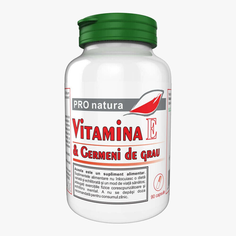 Vitamina E e germe di grano, 90 capsule, Pro Natura