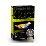 Tintura per capelli con estratti vegetali e cotone Castano Scuro, Tonalità 4.1, 160 ml, Beauty Hair Colour