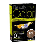 Tintura per capelli con estratti vegetali e cotone Biondo Scuro, Tonalità 6.0, 160 ml, Beauty Hair Colour