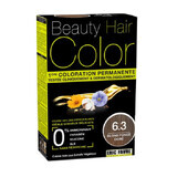 Tintura per capelli con estratti vegetali e cotone Biondo Scuro Dorato, Tonalità 6.3, 160 ml, Beauty Hair Colour