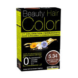 Tintura per capelli con estratti vegetali e cotone Luminous Light Chestnut, Tonalità 5.34, 160 ml, Beauty Hair Colour