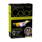 Tintura per capelli Castagna dorata chiara, tonalità 5.3, 160 ml, Beauty Hair Colour