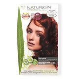 Tintura per capelli tonalità 7.55 rosso intenso biondo medio, 115 ml, Naturigin