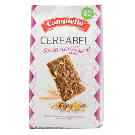 Biscotti ai cereali senza zucchero Cereabel, 220g, Campiello