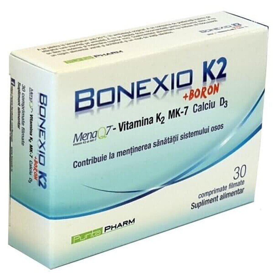 Bonexio K2 + Boro per la ricostruzione ossea, 30 compresse, Consiglieri sanitari