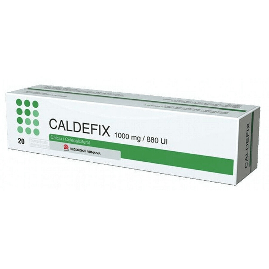 Caldefix 1000mg/ 880 UI, 20 compresse effervescenti, Artmed International