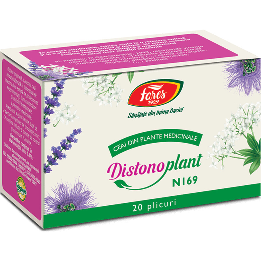 Tè Distonoplant, 20 bustine, Fares