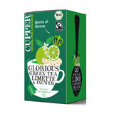 Tè verde ecologico al limone, zenzero Cupper, 35g, Allos Hof