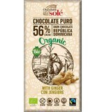 Cioccolato fondente biologico allo zenzero 56% di cacao, 100g, Pronat