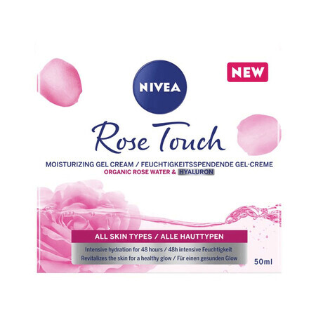Gel crema Rose Touch con acqua di rose, 50 ml, Nivea