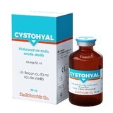 Cystohyal sodio ialuronato soluzione sterile 40 mg, 50 ml, Rompharm