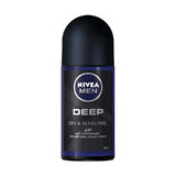 Deodorante roll-on per uomo Deep Black, 50 ml, Nivea