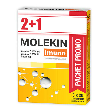 Molekin Imuno, 40 + 20 compresse effervescenti, Zdrovit