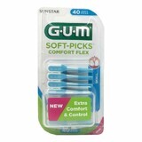 GUM Scovolino Soft-Picks Comfort Flex Punta Fine, 40 pezzi