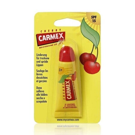 Balsamo riparatore per labbra secche e screpolate al gusto di ciliegia, 10 g, Carmex