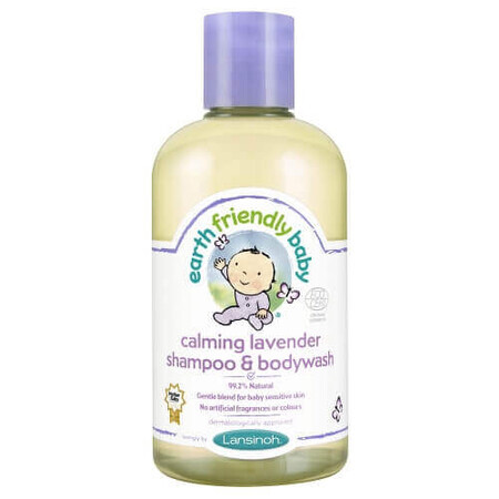 Shampoo e gel doccia Earth Friendly Baby alla lavanda, 250 ml, Lansinoh