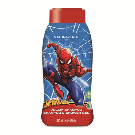 Shampoo e gel doccia all'avena Spiderman, 250 ml, Naturaverde