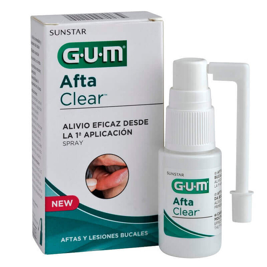GUM Afta Clear Spray Sollievo Afte 15 ml